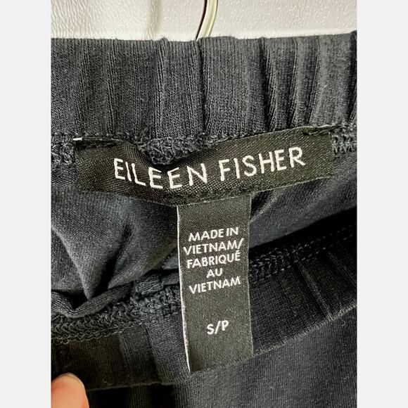 Eileen Fisher Black Stretch Tencel Ankle Leggings size Small - Picture 8 of 12